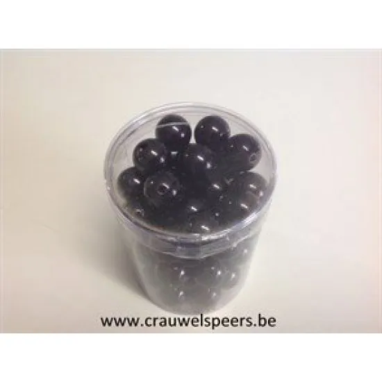 PEARLS 20MM BLACK 300GR +/-72PCS