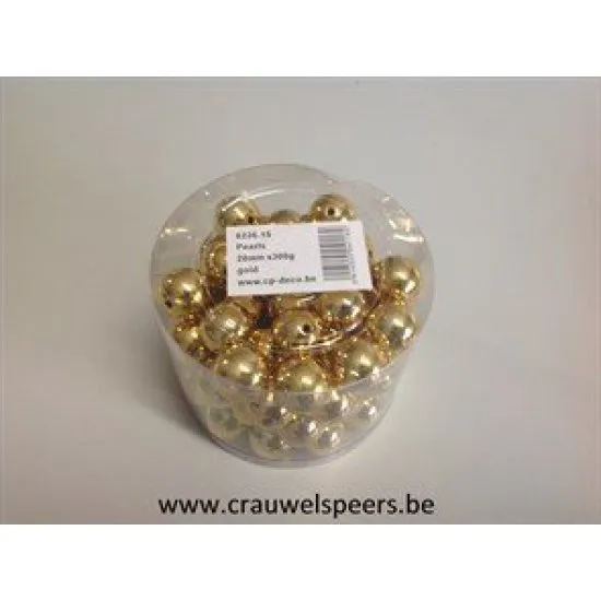 PEARLS 20MM GOLD 300GR +/-72PCS