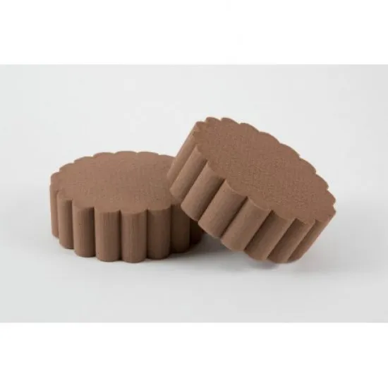 RAINBOW FOAM FLUTED CAKE CHOCOLATE 15CM 2ST