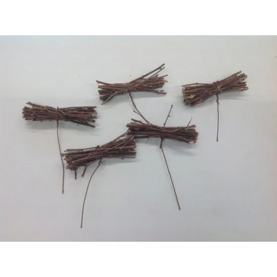 BUNDLE BRCH TWIGS NATURAL ON WIRE 20PCS