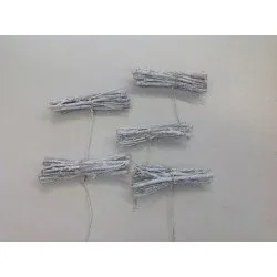 BUNDLE BRCH TWIGS WHITE WASH ON WIRE 20PCS
