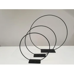 FRAME RING ON BASE 40CM BLACK