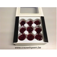 GECONSERVEERDE ROOS (KITTY) +/-3.5CM BORDEAUX 9ST