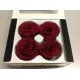 PRESERVED ROSE (LARGE OPEN) +/-6.5CM BORDEAUX 4PCS