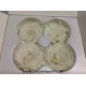 PRESERVED ROSE (LARGE OPEN) +/-6.5CM WHITE 4PCS