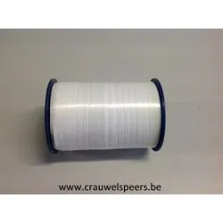 CURLY RIBBON 5MM 500M WHITE