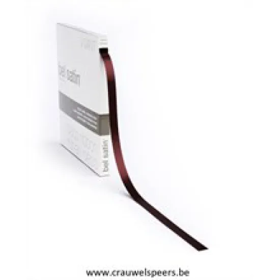 RIBBON BEL SATIN 100MX10MM WINE RED
