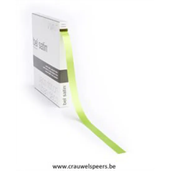 RIBBON BEL SATIN 100MX15MM SPRING GREEN