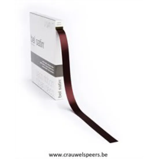 RIBBON BEL SATIN 100MX15MM WINE RED