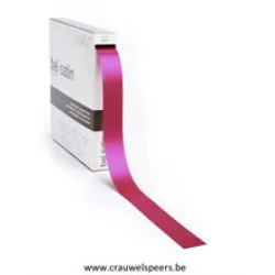 RIBBON BEL SATIN 100MX25MM MAGENTA