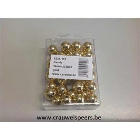 PERLES 14MM OR
