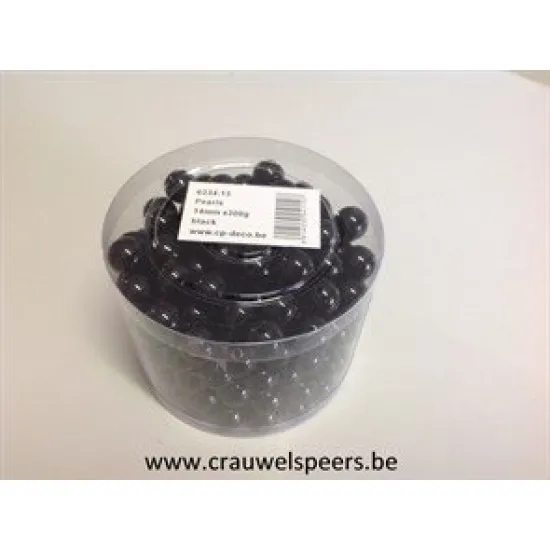 PEARLS 14MM BLACK 300GR +/-210PCS