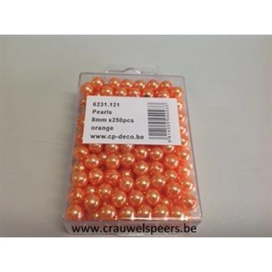 PERLES 8MM ORANGE