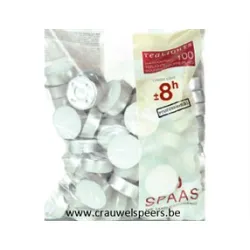 TEA LIGHTS +/-8HRS 100PCS