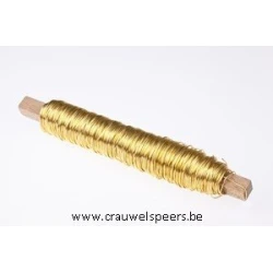 WINDING WIRE GOLD ON WOODEN PEG 0.50MM 50M 100GR