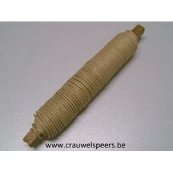 PAPER BINDING WIRE (PAPER WIRE) NATURAL ON WOODEN PEG 0.80MM 22M 1PC