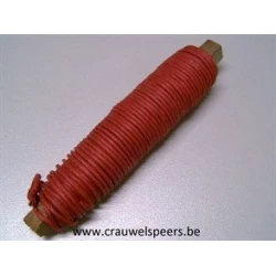PAPER BINDING WIRE (PAPER WIRE) RED ON WOODEN PEG 0.80MM 22M 1PC