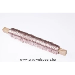 BINDING WIRE ROSE ON WOODEN PEG 0.50MM 50M 100GR