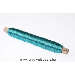 BINDING WIRE TURQUOISE ON WOODEN PEG 0.50MM 50M 100GR
