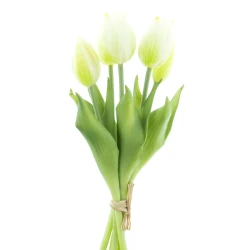TULIP BUNDLE 25CM WHITE