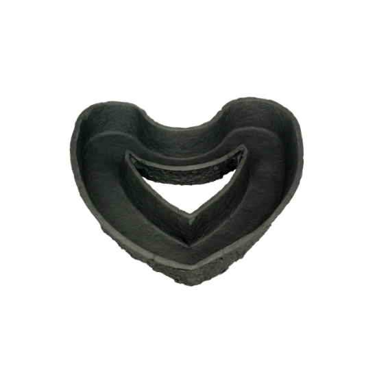 BLACK BIOLIT PLANTING HEART OPEN 34X36X6.5CM
